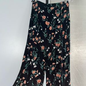 Floral flare pants